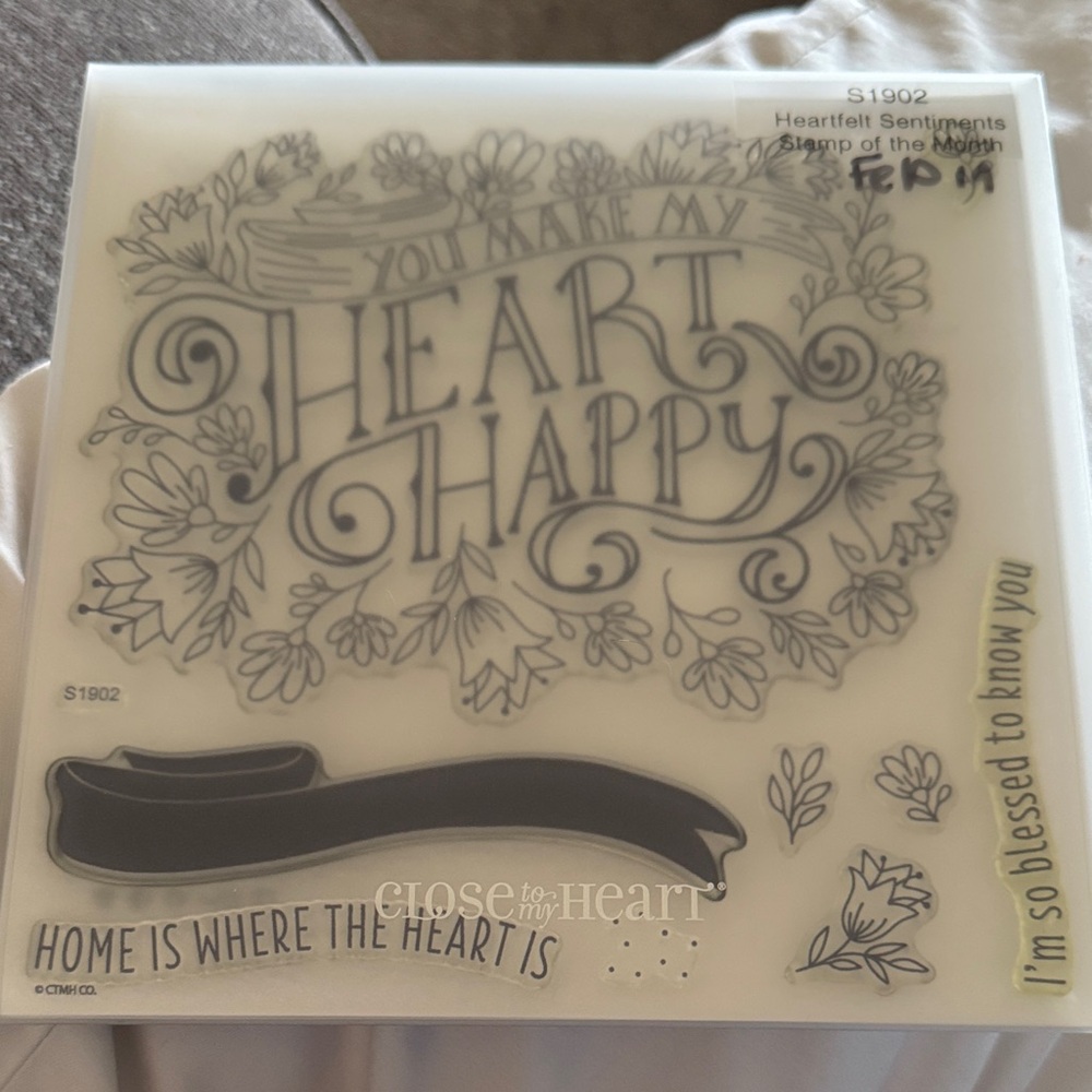 Heart Happy Floral Clear Stamp Set - Close To My Heart